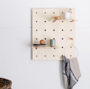 Peggy Peg Board is a modern, Scandinavian Inspired Storage Solution