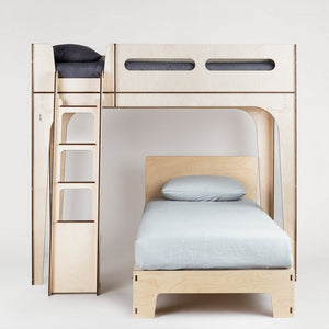 Designer Loft Bed with Kids Single Bed by Plyroom