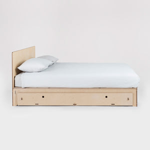 Flat Out Queen Bed with Large Trundle Drawer